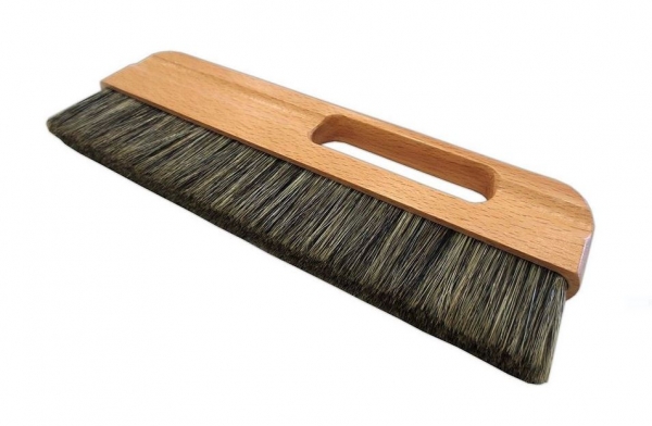 Schweizer Tapezierbürste, graue Borste