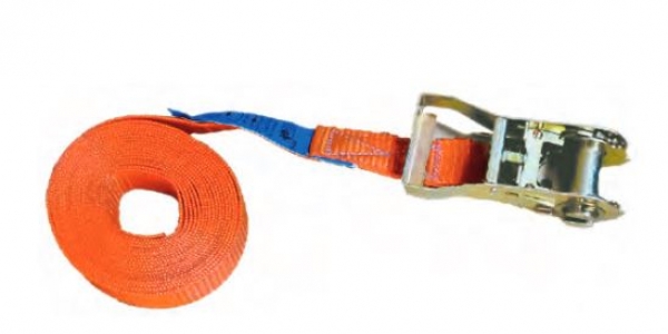 Zurrgurt, einteilig mit Ratsche, 25mm 400/800 Kg