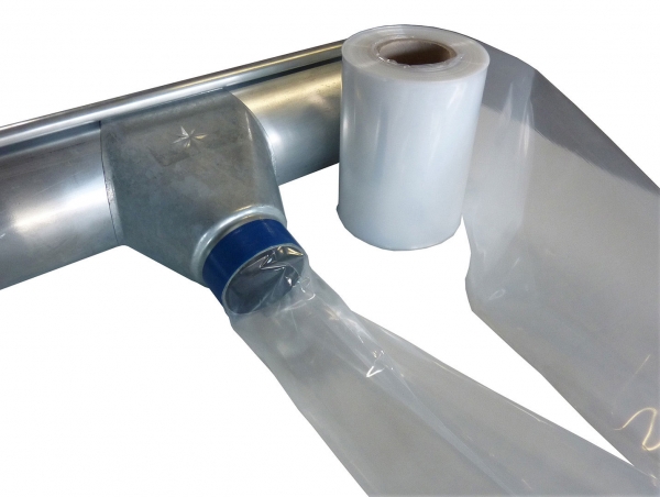 Fallrohrersatz PE Schlauchfole 100 m x 200 mm